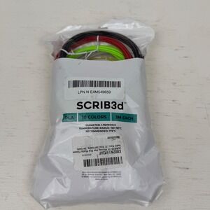 SCRIB3d 3D Printing Pen PLA Filament Refill Pack 10 Colors 3M Each 1.75mm